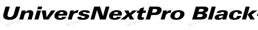 UniversNextPro Black字体转换